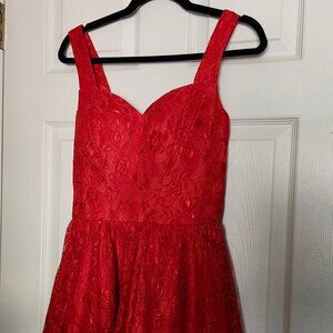Chi Chi London Red Swing Dress